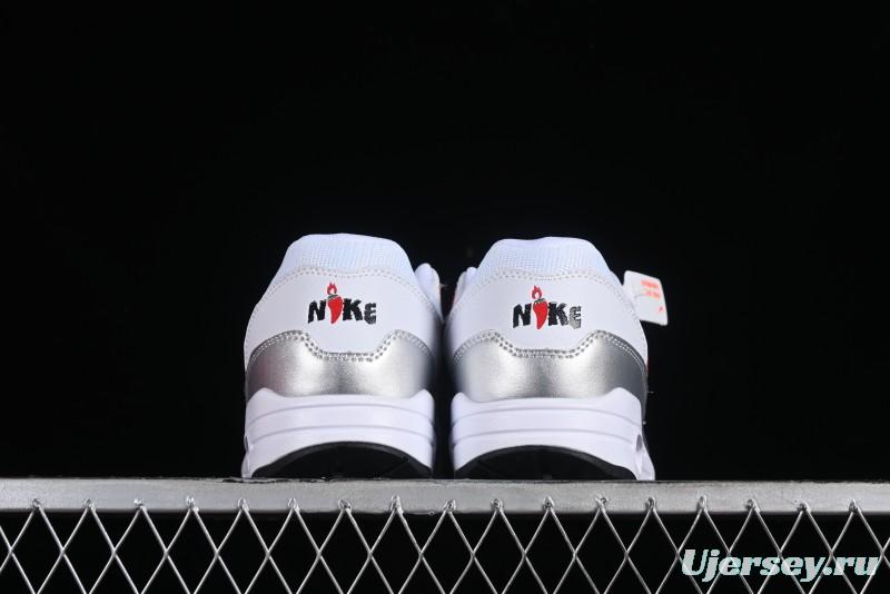 Nike Air Max 1 Retro Running Shoes with Half-Sole Air Cushion - HF7746-100