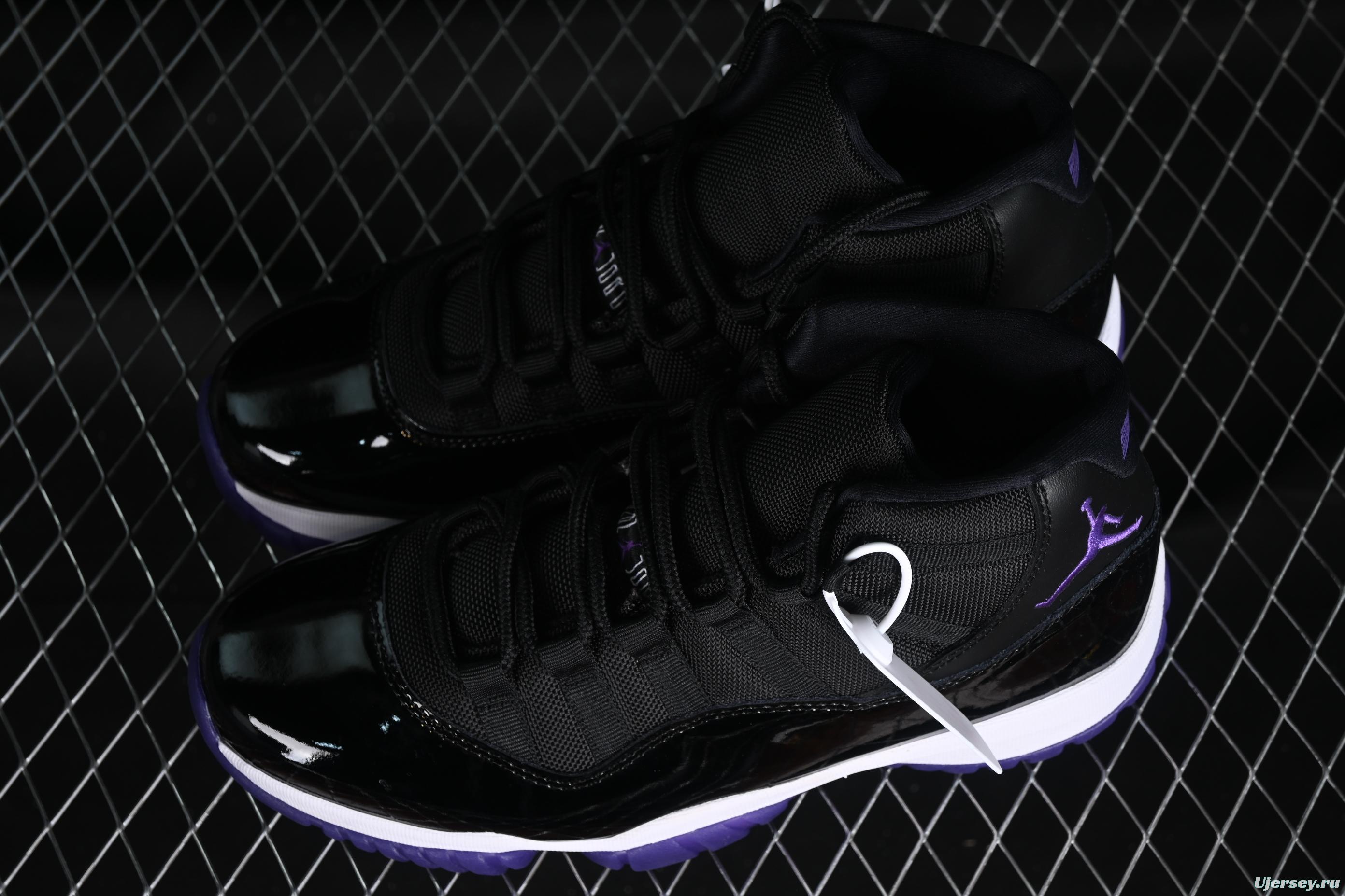 Nike Air Jordan 11 Retro Basketball Shoes with Patent Leather and Carbon Fiber Plate - CT8812-999