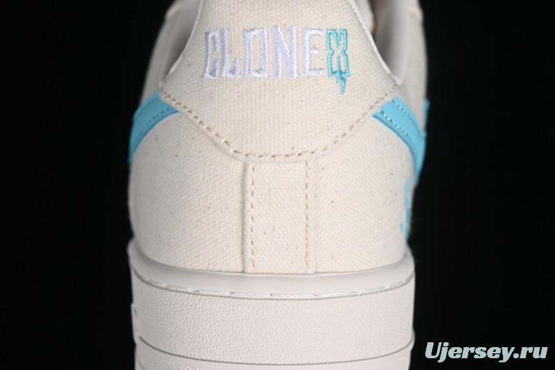 Nike RTFKT x Nike Air Force 1 Low Casual Sneakers with Full-Length Air Cushion - FQ3954-100