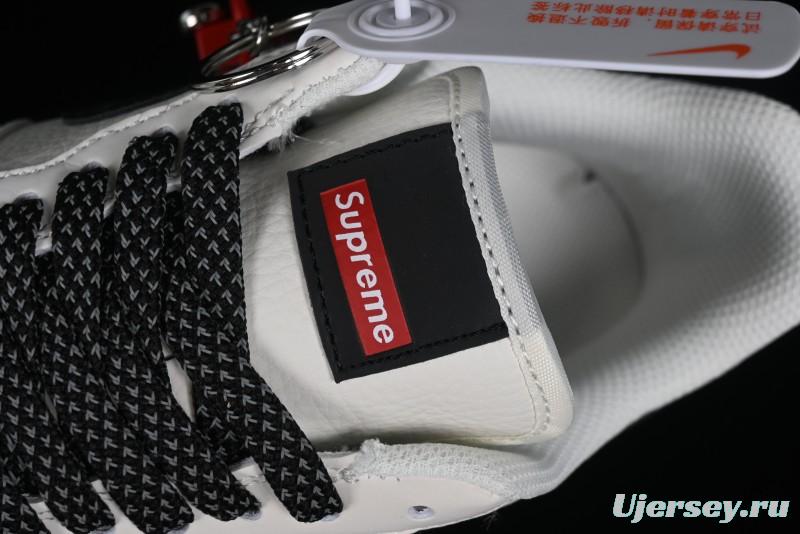 Supreme x Nike Air Force 1 '07 Low Casual Skate Shoes with Zoom Air Cushion - HD1968-009