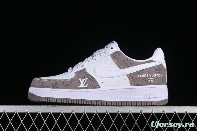 Nike Air Force 1 '07 Low Custom Casual Sneakers with Full-Length Air Cushion - CW2288-111