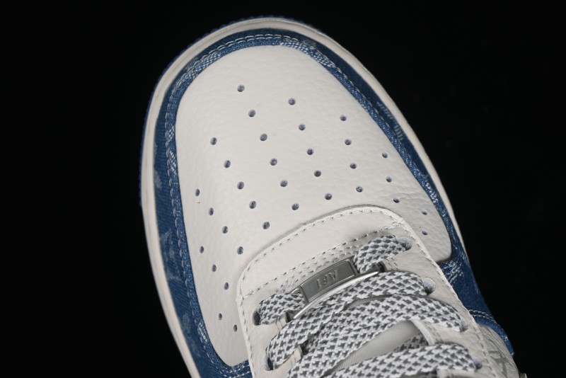 Nike Air Force 1 '07 Low LV Collaboration - Fluorescent Tie-Dye Denim Low-Top Casual Sneakers DD8686-400