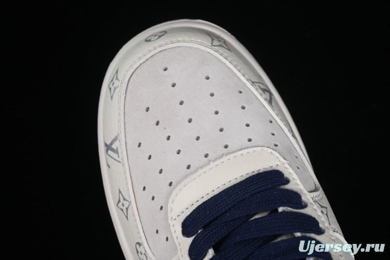 Nike Air Force 1 '07 Low LV Collaboration - Off White Navy Blue Casual Shoes CV1724-111