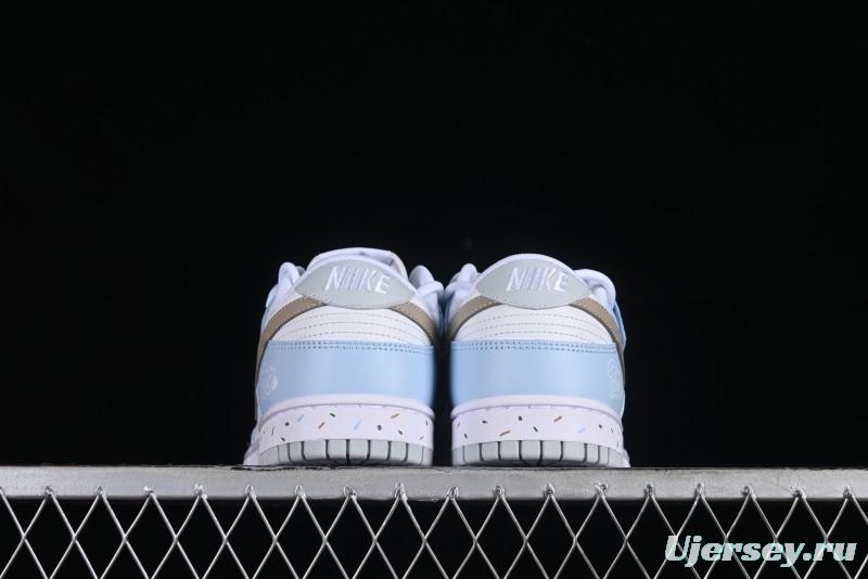 Nike Dunk Pure "Platinum" SB Low-Top Casual Sneakers with Dual Laces and Bear-Inspired Design - DV0831-101
