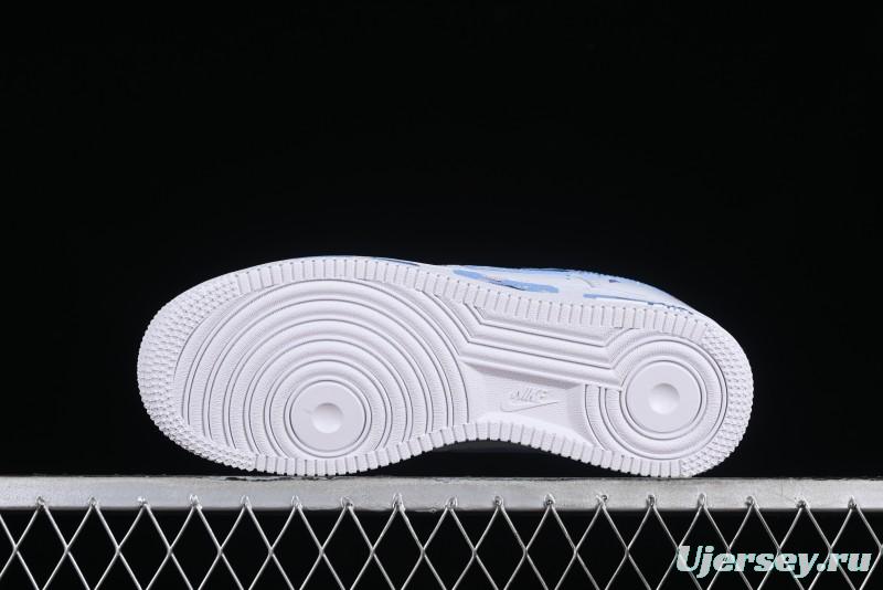 Nike Air Force 1 '07 Low Custom Chinese Style - Spring Cherry Blossom Casual Sneakers - DD8959-100