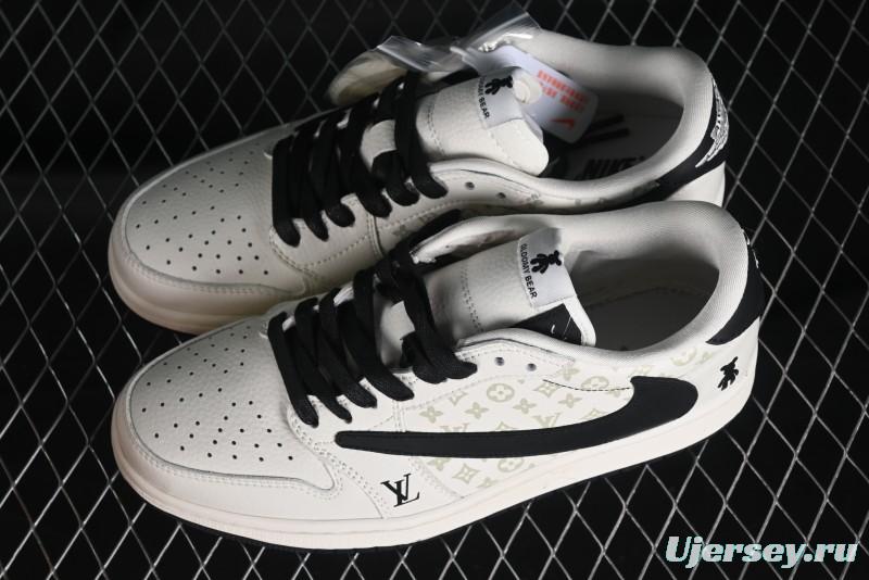 Nike Air Jordan 1 Low OG SP Travis Scott x Fragment Design Collaboration Sneakers - SJ2068-002