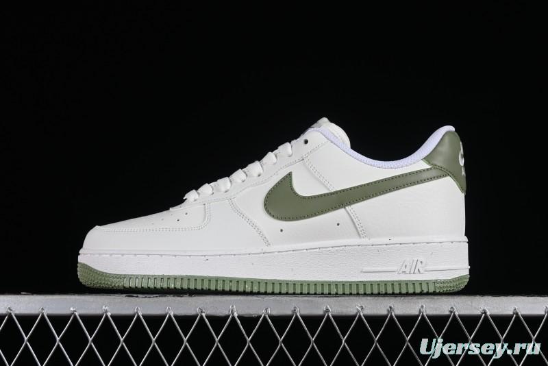 Nike Air Force 1 '07 Low Casual Sneakers in White Green - DV3808-106