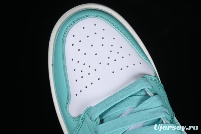 Nike Air Jordan 1 Mid "Bleached Turquoise" Casual Sneakers - DZ3745-300