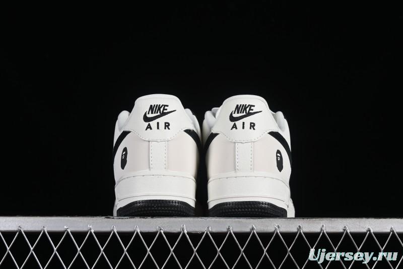 Nike Air Force 1 '07 Low BAPE Collaboration - White Black Camo Casual Sneakers - BA8806-845