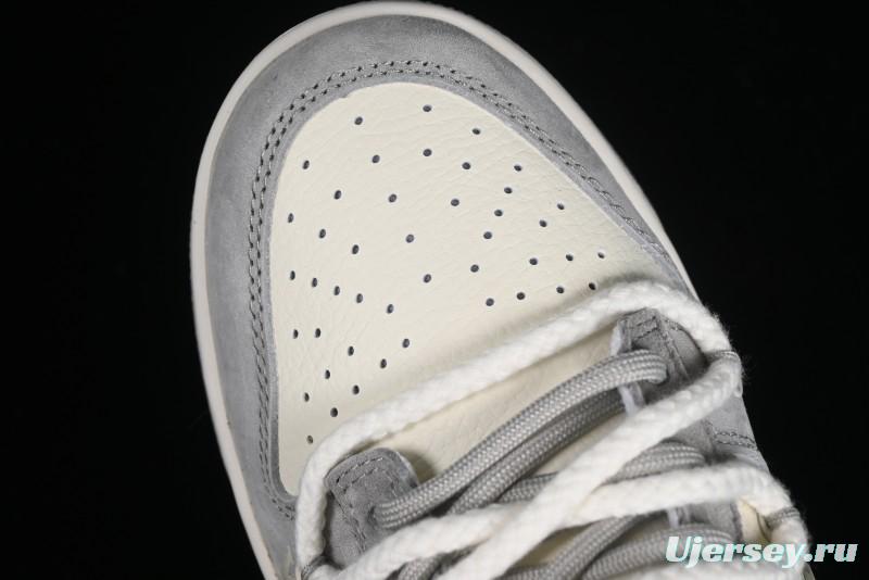 Nike SB Dunk Low LV Collaboration - Beige Grey Strap Pig Suede Anniversary High-End Custom Low-Top Casual Sneakers - SJ2068-237
