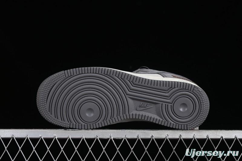 Nike Air Force 1 '07 Low LV Collaboration - Beige Grey Pigskin Casual Sneakers - HD1968-011