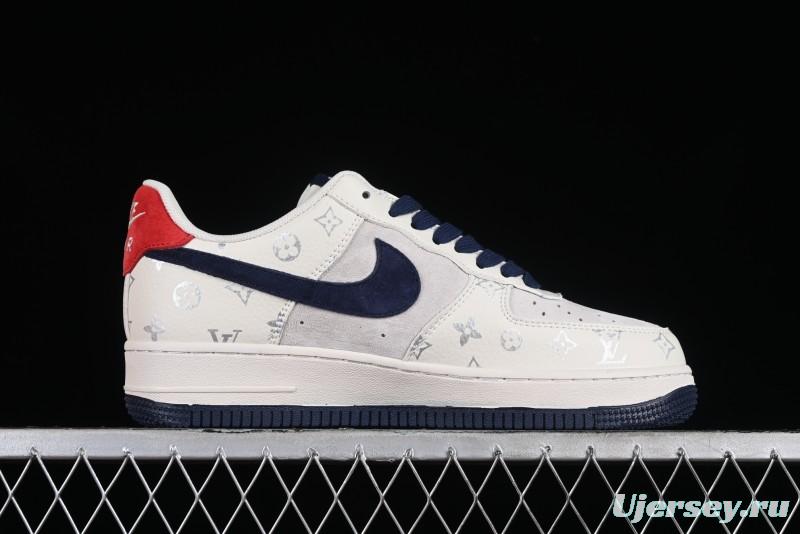 Nike Air Force 1 '07 Low LV Collaboration - Off White Navy Blue Casual Shoes CV1724-111