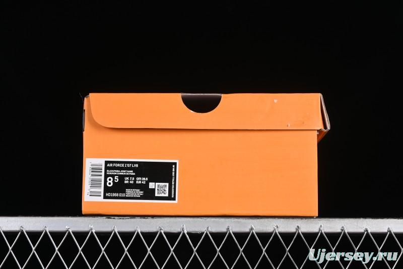 Nike Air Force 1 '07 Low LV Collaboration - Beige Black Pigskin Casual Sneakers - HD1968-010