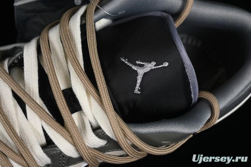 Nike Air Jordan 1 Low Customized Panda Mischief Jungle Adventure Casual Sneakers - 553558-040