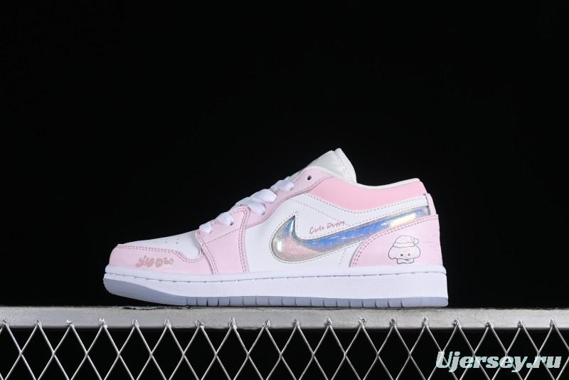 Nike Air Jordan 1 Low Custom Culture Casual Sneakers - FQ9112-100