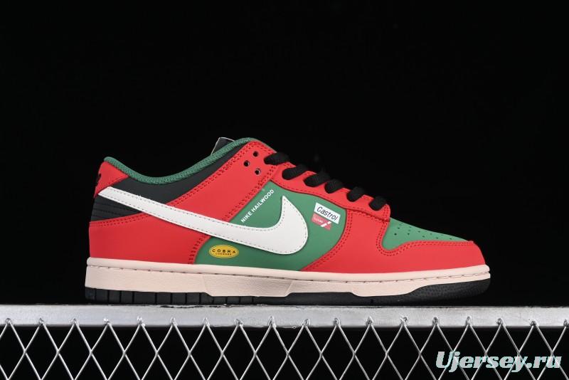 Nike SB Dunk Low Casual Skateboarding Shoes Racing Red/Green - MU0232-361