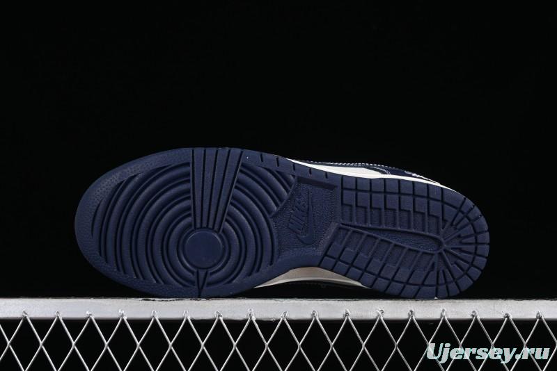 Nike SB Dunk Low Stussy Collaboration - Mark Line Starry Sky Anniversary High-End Custom Low-Top Casual Skate Shoes - BB9898-002