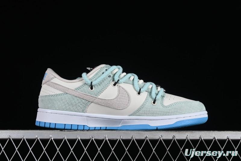 Nike SB Dunk Low Year of the Dragon Limited Edition - Gray Hook Dragon Soaring High Anniversary Premium Custom Low-Top Casual Skate Shoes - SJ2068-230