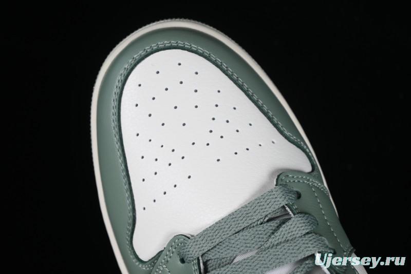 Nike Air Jordan 1 Mid AJ1 Basketball Shoes in Fresh Warm Green - BQ6472-130