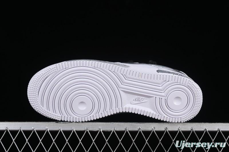 Nike Air Force 1 '07 Low Custom Anime Theme Spray Paint Swoosh Casual Sneakers - ZH0316-011