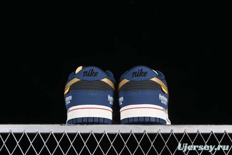 Nike SB Dunk Low Retro White Blue Collaboration Low-Top Casual Skateboarding Shoes - MU0232-365