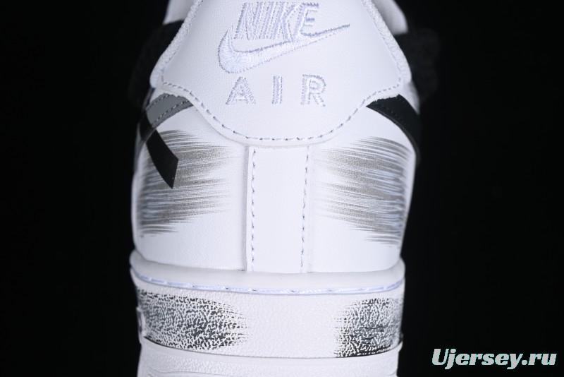 Nike Air Force 1 '07 Low Custom Anime Theme Spray Paint Swoosh Casual Sneakers - ZH0316-011