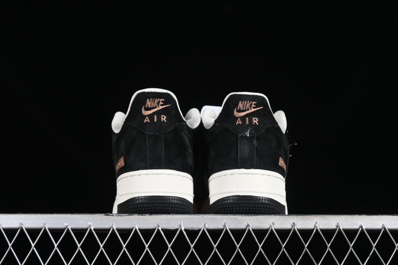 Nike Air Force 1 '07 Low LV Collaboration - Beige Black Pigskin Casual Sneakers - HD1968-010