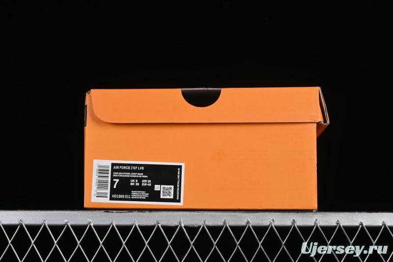 Nike Air Force 1 '07 Low LV Collaboration - Beige Grey Pigskin Casual Sneakers - HD1968-011