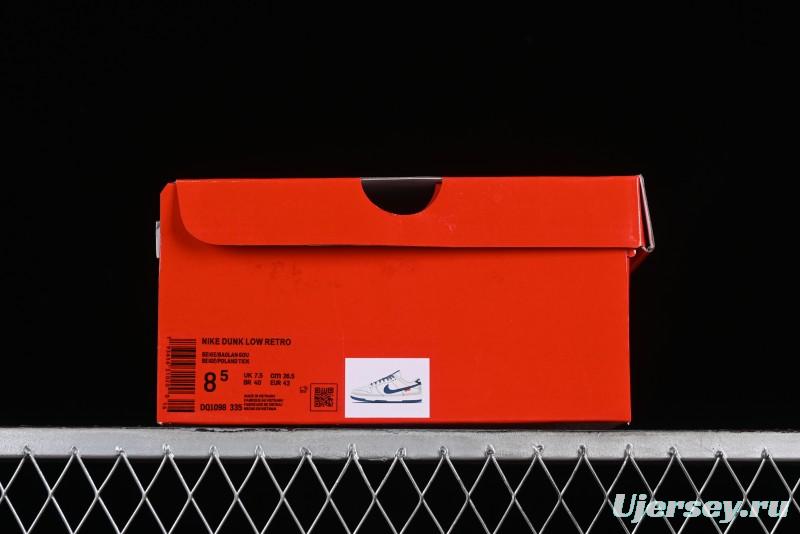 Supreme x Nike SB Dunk Low Casual Skate Shoes with Zoom Air Cushion - DQ1098-335