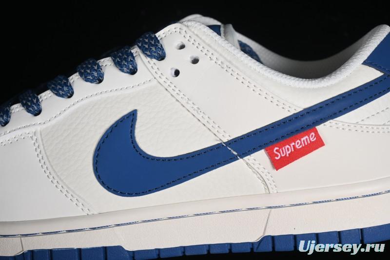 Supreme x Nike SB Dunk Low Casual Skate Shoes with Zoom Air Cushion - DQ1098-335