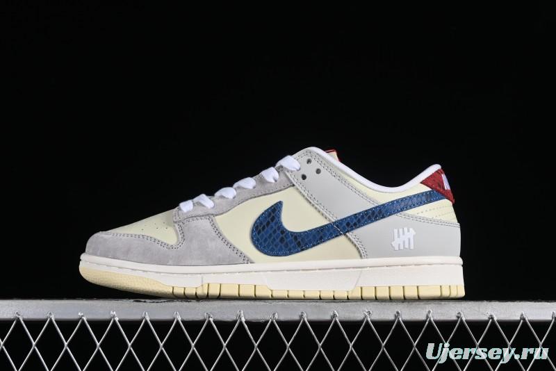 Nike SB Dunk Low UN Collaboration - Blue Dragon Scale Anniversary High-End Custom Low-Top Casual Skate Shoes - FC2025-302