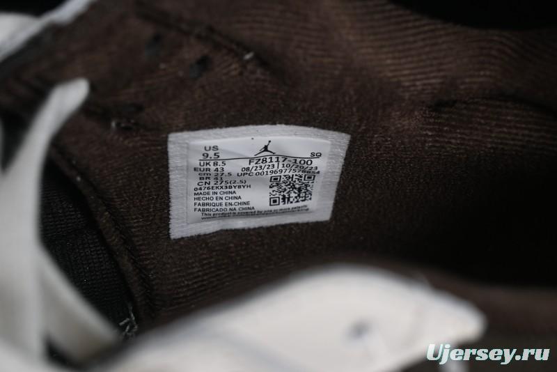 Nike Travis Scott x Jordan Cut The Check AJ1 Basketball Shoes with Velcro Design - FZ8117-100