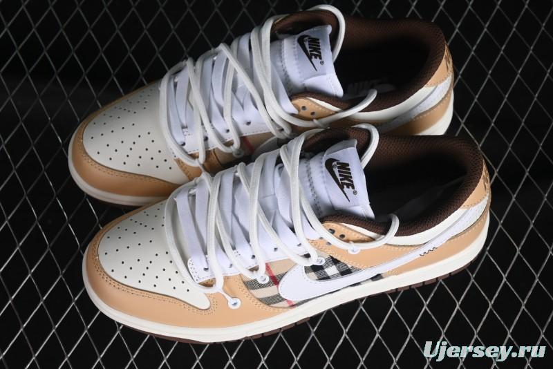 Nike Dunk Low Plaid Variation Retro SB Lace-Up Low-Top Casual Sneakers - DD1503-124