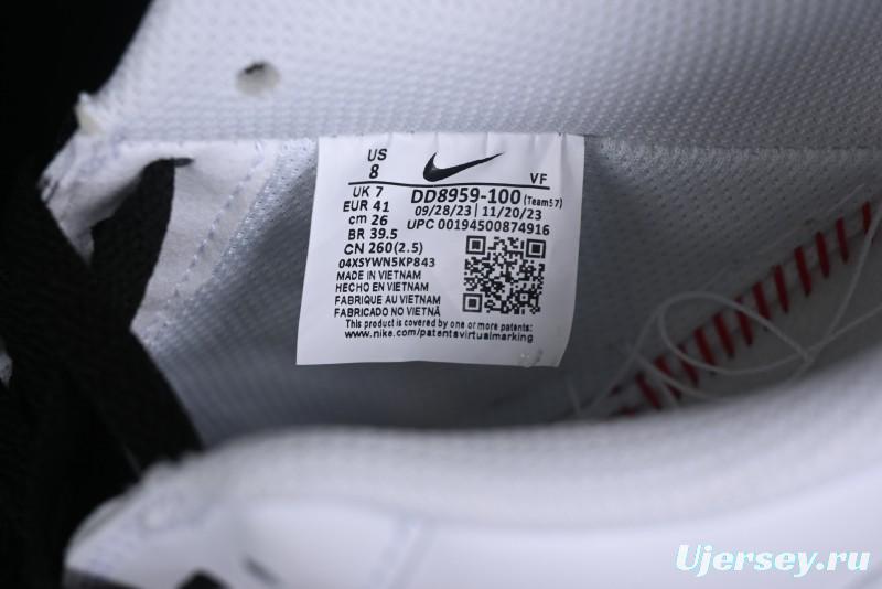 Nike Air Force 1 '07 Low Casual Sneakers with Double Swoosh Design - DD8959-100