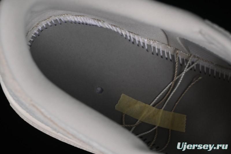 Nike CP3 x Air Jordan 1 Low AJ1 Floral Embossed White Casual Sneakers - FZ0455-200