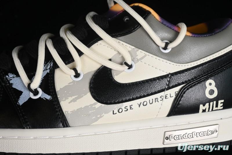 Nike Air Jordan 1 Low AJ1 Panda Prank Hip-Hop Theme - Big Shots Casual Sneakers