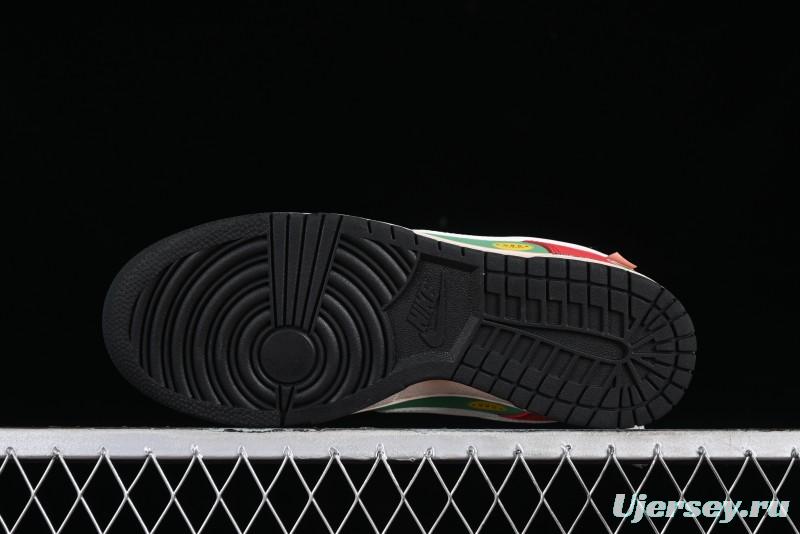 Nike SB Dunk Low Casual Skateboarding Shoes Racing Red/Green - MU0232-361