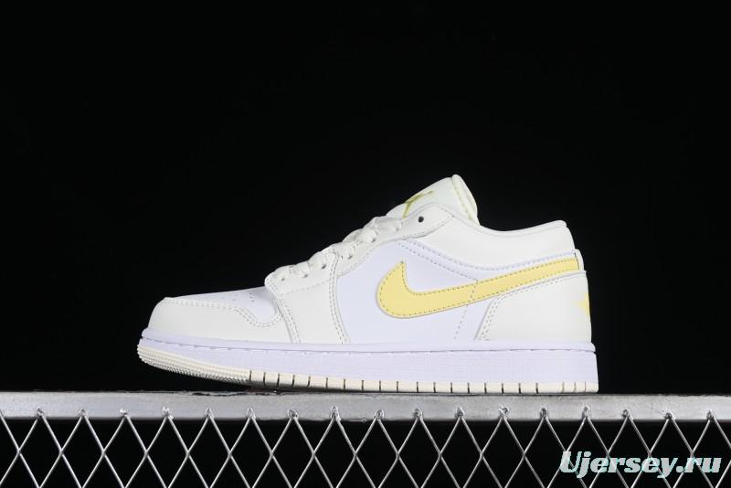 Nike Air Jordan 1 Low AJ1 Lemon Yellow Low-Top Casual Sneakers - FV8486-181