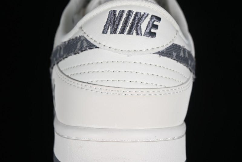 Nike SB Dunk Low MLB Collaboration - Grey Denim Anniversary Custom Low-Top Casual Skate Shoes - DQ1098-347