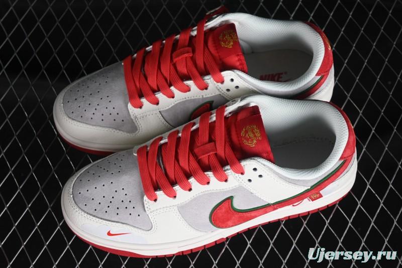 Nike SB Dunk Low Chinese New Year Limited Edition - Lucky Red Anniversary Custom Low-Top Casual Sneakers - CR8033-506