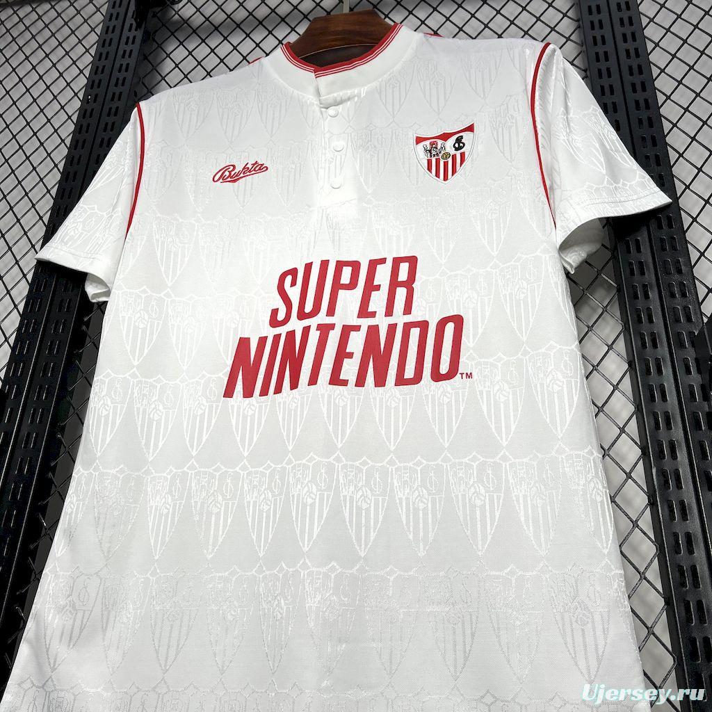 Retro 91/92 Sevilla FC Home Jersey