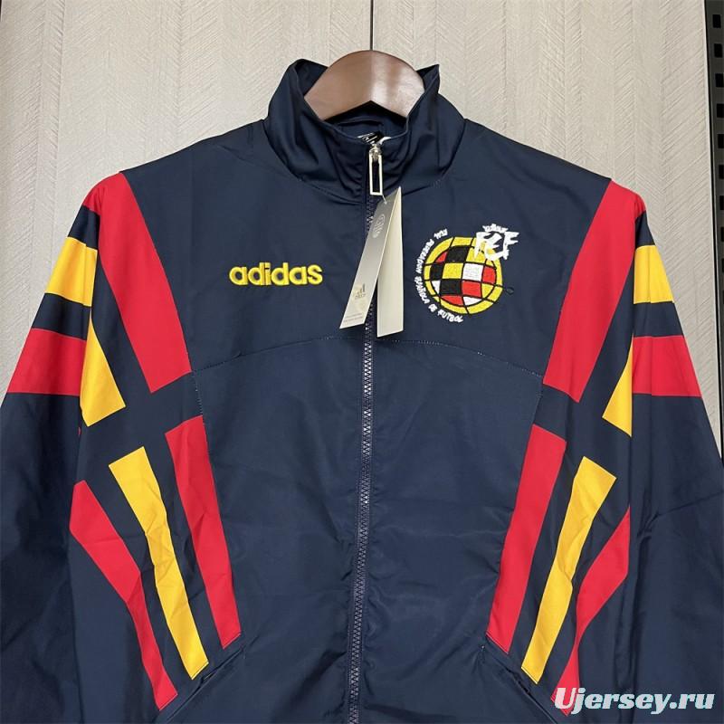 2024 Spain Navy Windbreaker