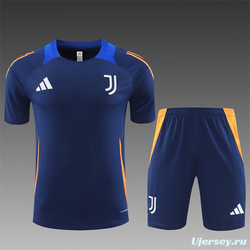 24/25 Juventus Navy Short Sleeve Jersey+Shorts