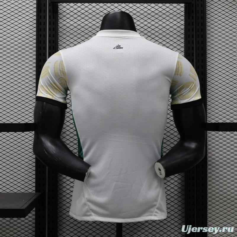 Player Version 2024 IVORY COAST Away White Jersey