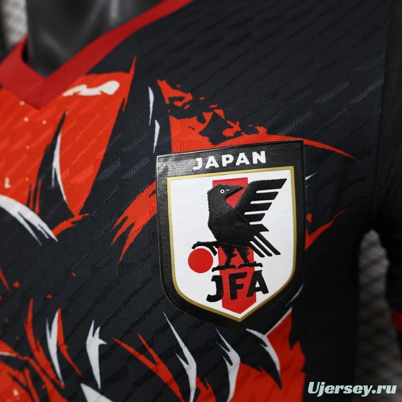 Player Version 2024 Japan Dragon Ball Goku Red/Black Jersey