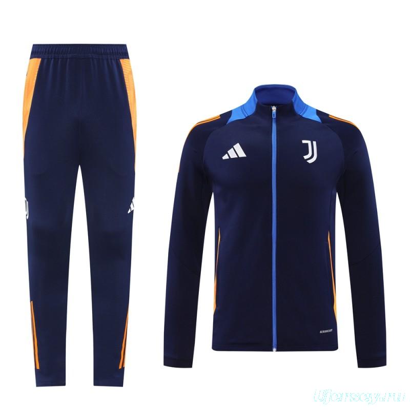 24/25 Juventus Blue Full Zipper Jacket +Long Pants