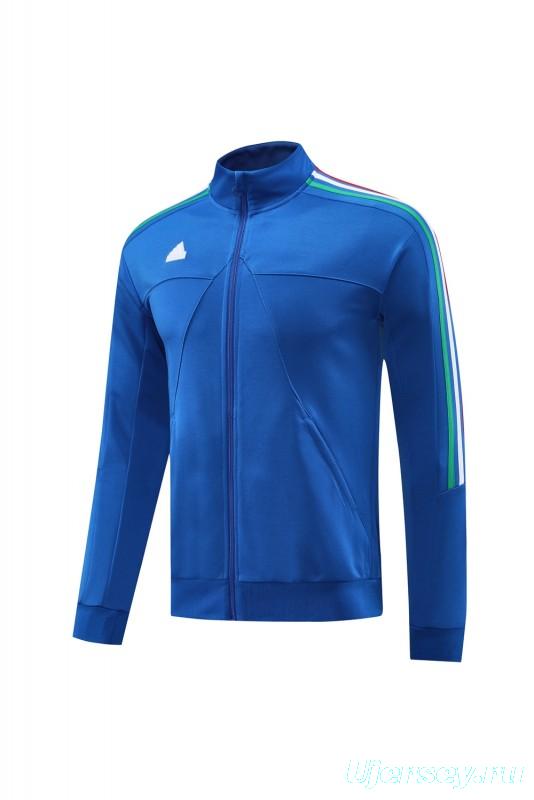 2024 Adidas Blue Full Zipper Jacket +Long Pants