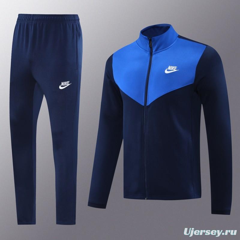 2024 NIKE Navy/Blue Full Zipper Jacket +Long Pants