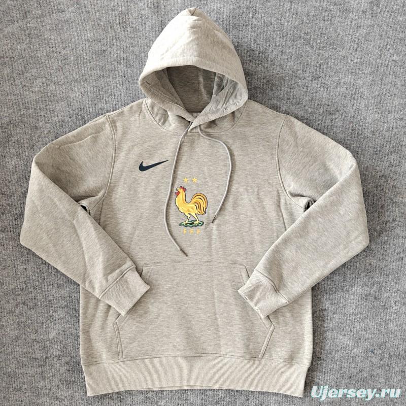 2024 France Navy/Red/Black/Beige/Grey Hoodie WIth Black Badge