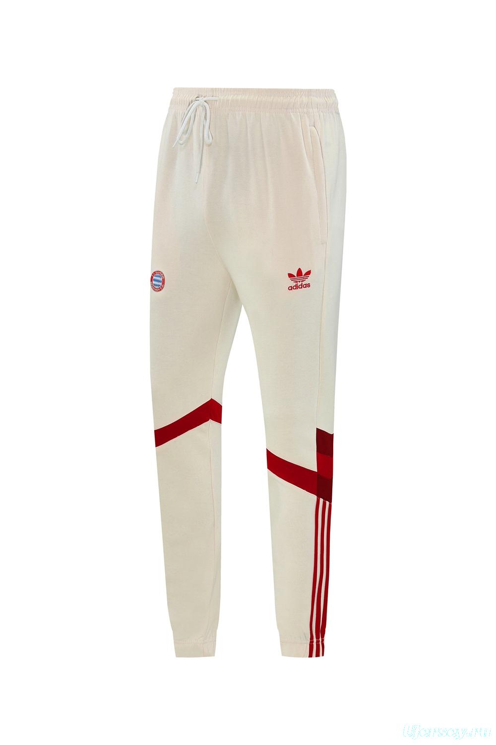 24/25 Bayern Munich Beige Hoodie Jacket +Long Pants